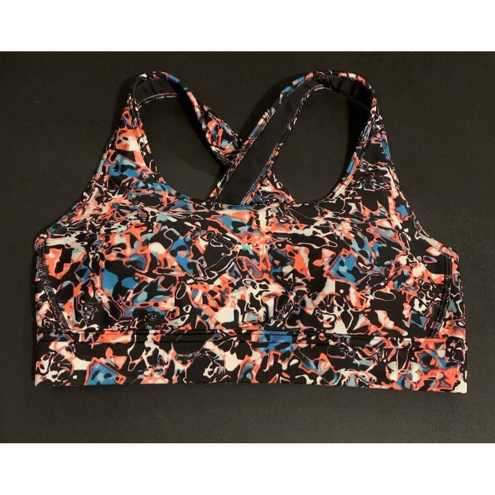 Under Armour Sports Bra Size Small Removable Pads Colorful